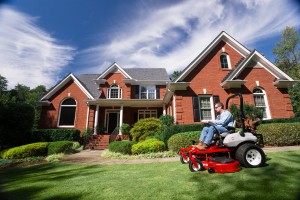 Don't mow when grass is wet, or in the midday heat.