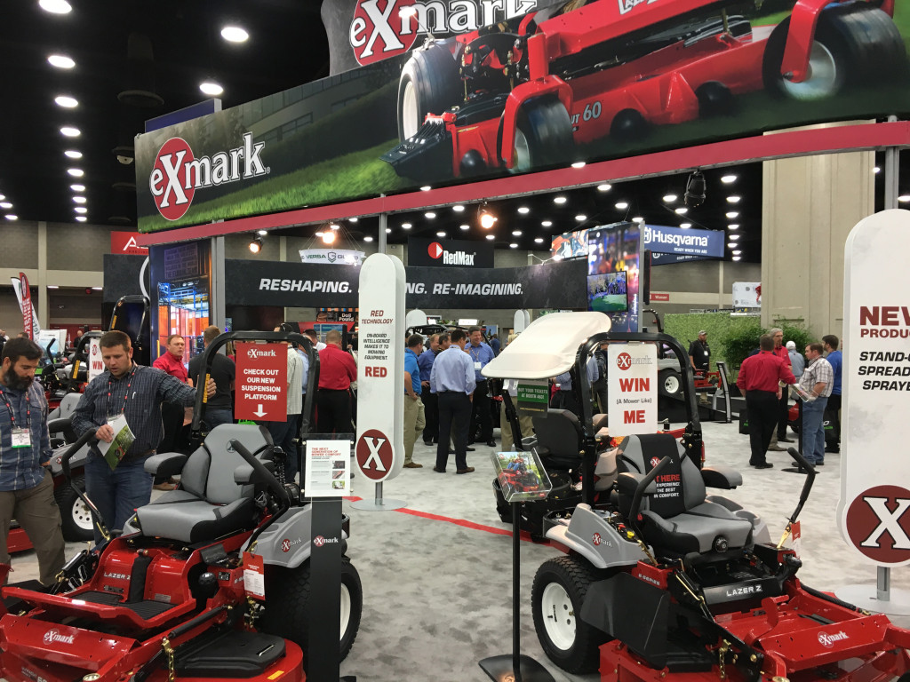 Exmark booth at GIE+EXPO 2015.
