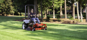 Mowing with a 44-inch Radius E-Series mower