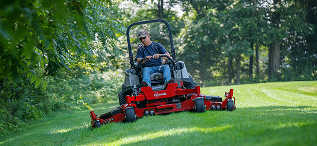 The benefits of diesel mowers like the Lazer Z diesel include power to mow large areas quickly